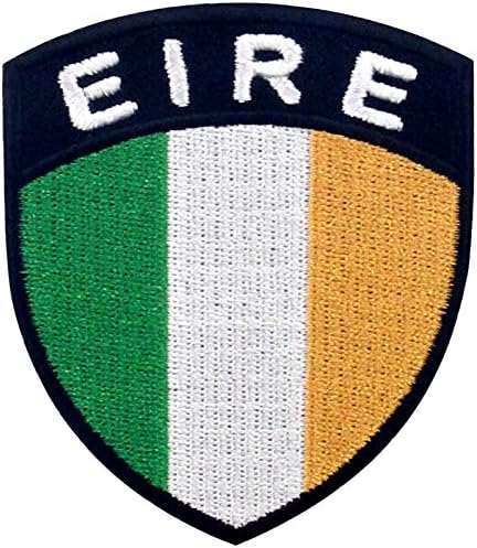 Ембао Ирска Шилд Флеј Патче извезено Апликација Апликација на шиење на ирскиот национален амблем