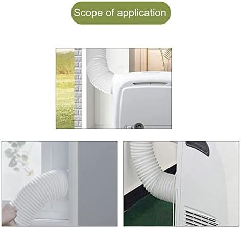 Адаптер за издувни гасови за издувни гасови на климатик Jeanoko, прилагодлив бел бел ABS ефикасен систем за ладење на климатик, издувен