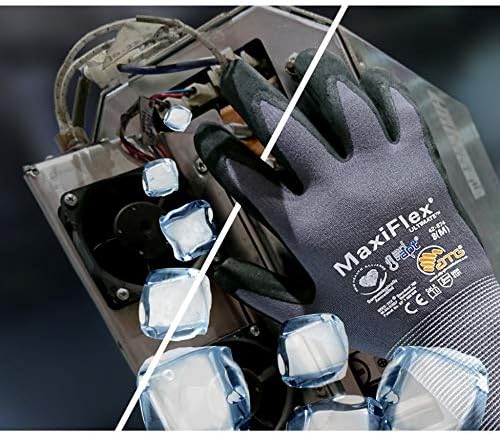 12 парови пакет Maxiflex 34-874/s ракавици нитрил микро -пена зафат на палми и прсти - Одлична отпорност на зафат и абразија - Безбедност