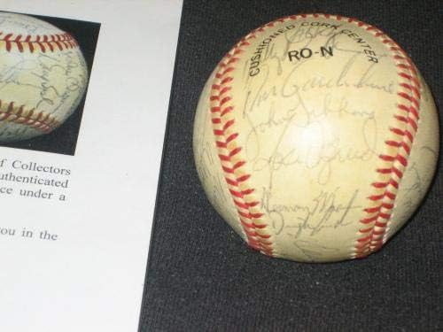 Тимот на Метс во 1984 година потпиша автограмиран Onl Feeney Baseball Staub + PSA/DNA LOA - Автограмски бејзбол