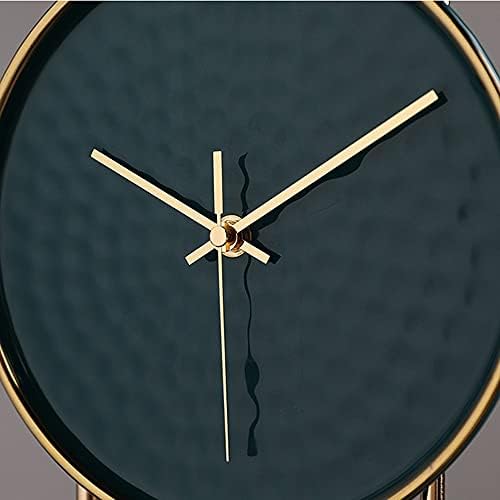 UXZDX модерен часовник Метал метал тивок керамички часовник за нишалки, канцелариски часовник, часовник за декорација на домови
