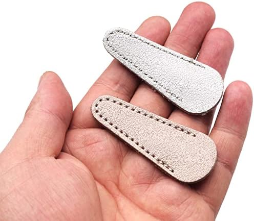 Ножици на Јутонер 6 парчиња покриваат безбедност синтетички кожни обвивки за ножици за заштита на косата за сечење ножици за шиење ножици, преносна