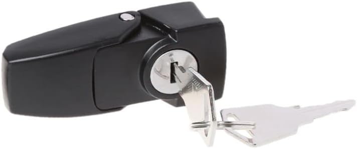 КАБИНЕТОТ ZHYH Црна Обложени Метал Hasp Брава DK604 Безбедност Вклучите Заклучување Со Две Клучеви