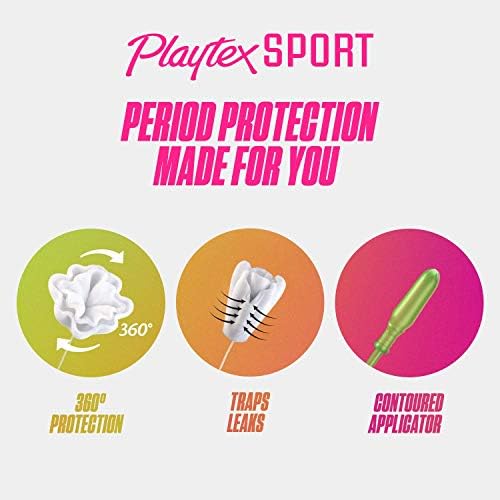 PlayTex Sport Tampons, редовна апсорпција, без мирис - 54CT