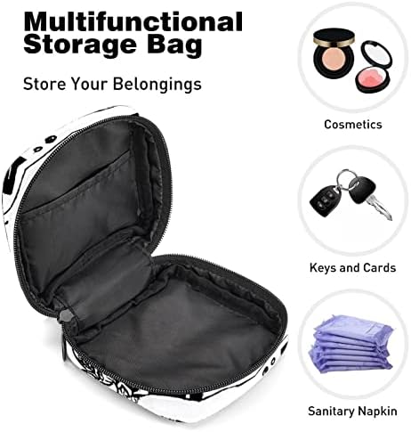 Торба за складирање на санитарна салфетка, торба за преносен период за жени, менструална чаша торбичка, шема на камера сончоглед гроздобер