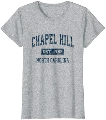 Чапел Хил Северна Каролина НЦ Гроздобер спортски дизајн морнарица маица
