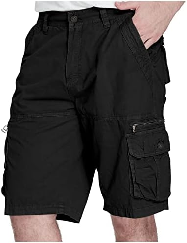 Машки карго шорцеви, машка карго шорцеви обични 5 инчи Капри шорцеви опуштени се вклопуваат со џебови