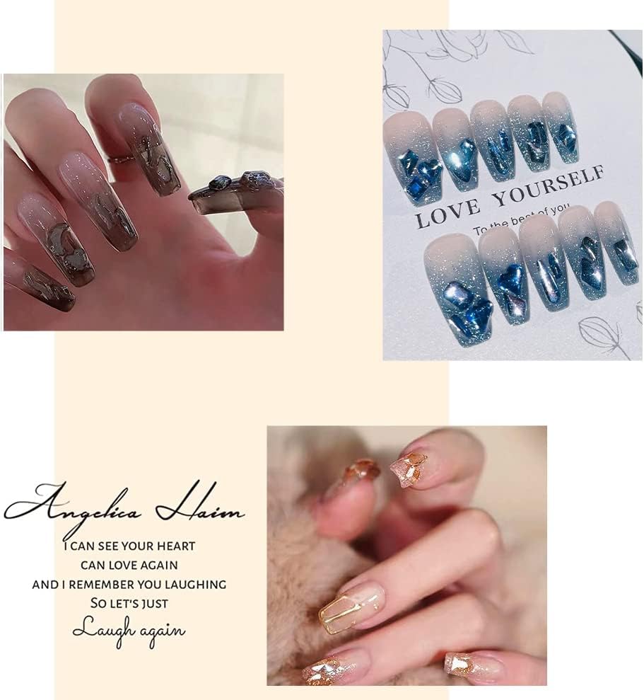 12 бои Rhinestones за нокти повеќе облик нокти уметност Кенди Кристал скапоцен камен рамен мушка шарм камен накит за декорација