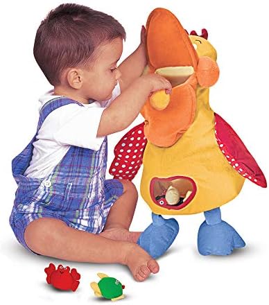 Мелиса и Даг Гиди-ап и Плеј и Кјај Гладен Пеликан Мека Бебе Образовна играчка