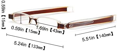Soolala Најдобри подароци 5-пар 360 ротирачки цевки Пенки за преклопување на очила за читање