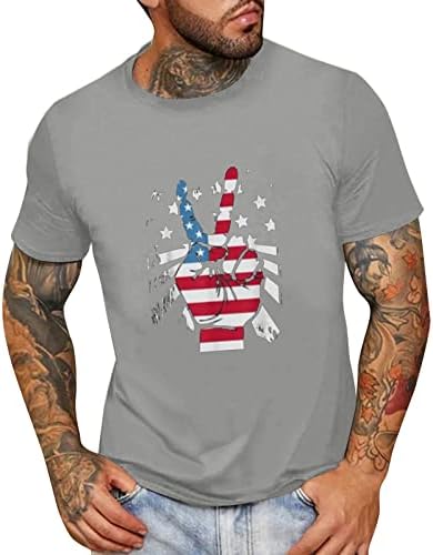 XXBR Американско знаме маица маичка Патриотска кошула во САД starsвезди со знами