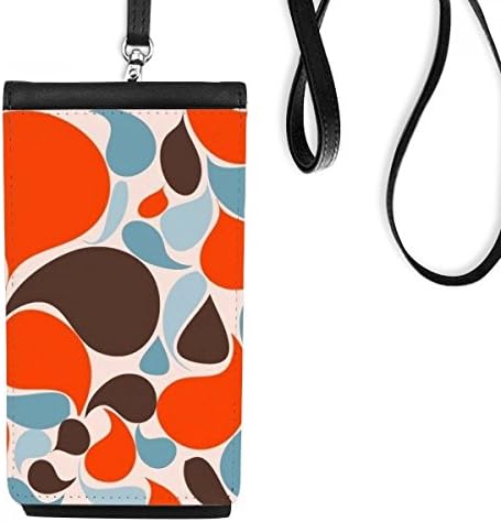 Шарени капки за вода уметност деко подарок моден телефон паричник чанта што виси мобилна торбичка црн џеб