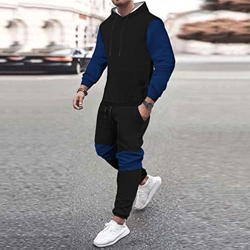 Xiloccer џемпери облека мажи плус големина две парчиња сетови машки облеки одговараат на џемпер панталони за џемпери спортски поставуваат