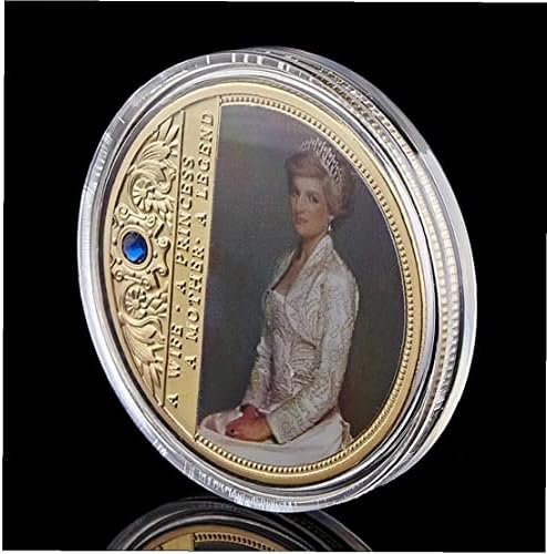 Рулути Принцезата Дијана Комеморативна Монета 1 парче Кралица Сувенир Монета Колекционерски Златници Колекција На Патувања Подароци