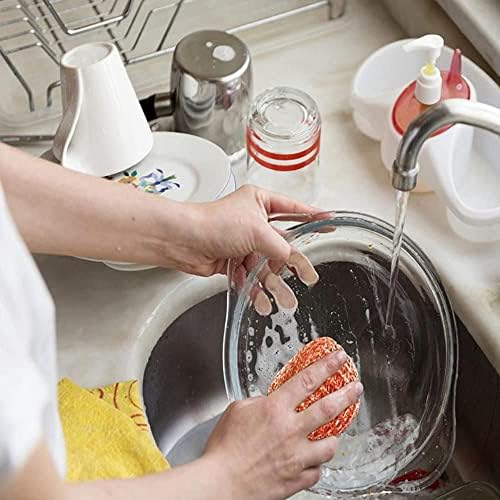 12 ПАРЧИЊА Топка За Чистење Метална Рерна За Чистење Лемење Бакар Обложена Подлога За Чистење Кујна