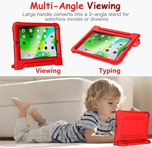 Детска Футрола за iPad 10.2 9 / 8 / 7 Генерација 2021/2020/2019 - Со Вграден Заштитник На Екранот, Лесен Држач За Рачка Отпорен На Удари