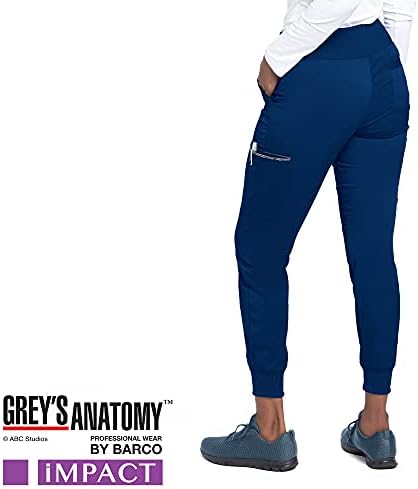Влијание НА Анатомијата НА БАРКО Греј GIP554 женски 6-Џеб Џогер Панталони Нов Кралски М