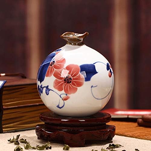 Zhjing Керамичка градина мала вазна занаетчиска занаетчиска дневна соба дома украси тремови украси 13 см*12 см