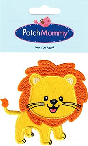 Patchmommy Lion Patch, Iron On/Sew - Applikes за деца деца