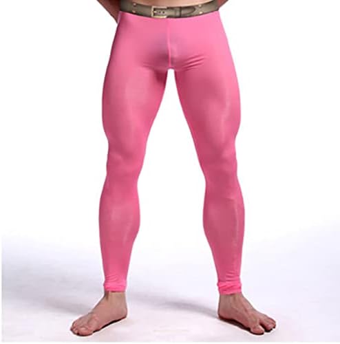 FeeShow Машка мраз свила долг Johnон Спорт трчаат хулахопки термички долна облека пижами панталони хеланки