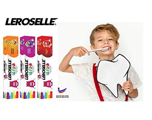 Mg Leroselle Kid Paid Pashy Grape 50g -1 -та иновативна леросела заби паста деликатно за деца што помага да се избелат забите