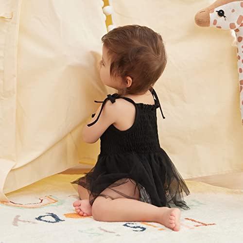 Romperinbox Бебе девојки без ракави, лето солидно дете, Туту, здолниште со здолниште, Тул Сундерес 0-18 месеци