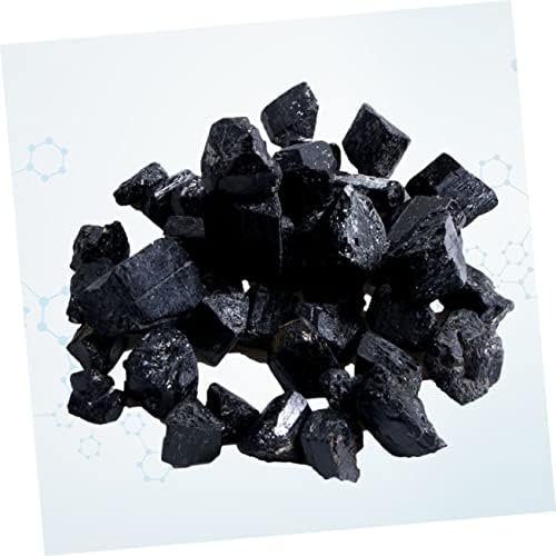 Homoyoyo Балансирање на камења црни камења Геометриски форми груби црни турмалини соборени црни турмалински неправилни обликувани природни карпи