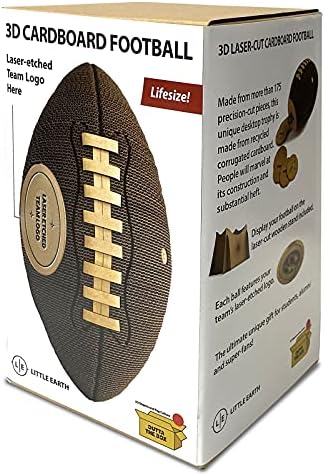 Littlearth Unisex-Adult NFL Atlanta соколи картон 3D фудбал, тимска боја, една големина