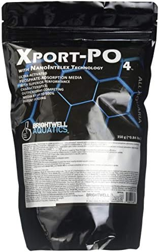 Brightwell Aquatics Xport po4, ултра-активиран медиум за адсорпција на фосфат со супериорни карактеристики на изведба, 350g