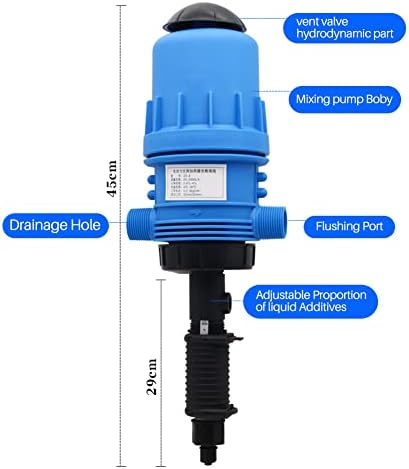 Инјектор за прилагодување на ѓубриво со Moduoduo 0,4% -4% Хемиски диспензер капе за градинарски сточарски фарма индустрија 1: 250