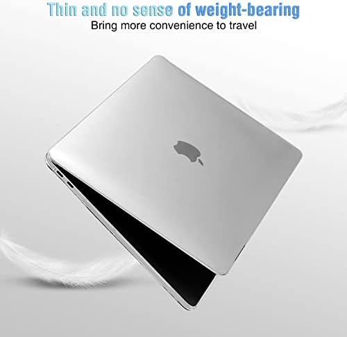EOOCOO Компатибилен со 2022 M2 MacBook Pro 13 Inch Case 2021- Објавување M1 A2338 A2289 A2251 A2159 A1989 A1706 A1708 Заштитна тврда кутија