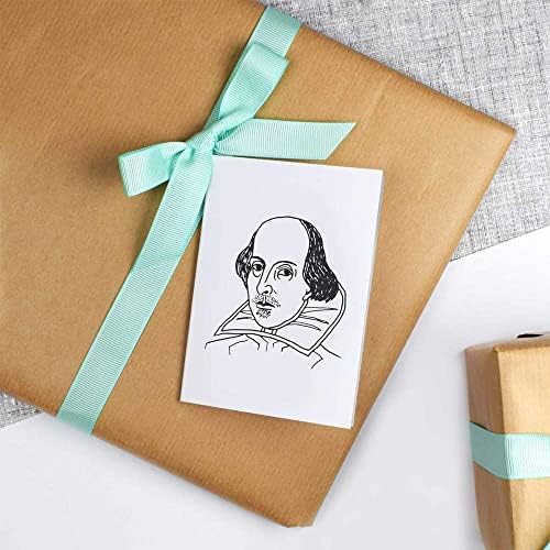 5 х А1 Шекспир Портрет Подарок Завиткајте/Завиткајте Хартиени Листови