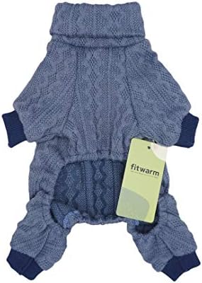 FitWarm Turtleneck плетени џемпери за кучиња зимски облеки миленичиња палта облека мачки сина мала