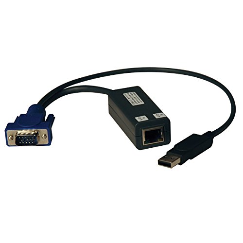 ТРИП ЛАЈТ КВМ Прекинувач USB Сервер Интерфејс Единица ВИРТУЕЛНИ Медиуми HD15 USB RJ45
