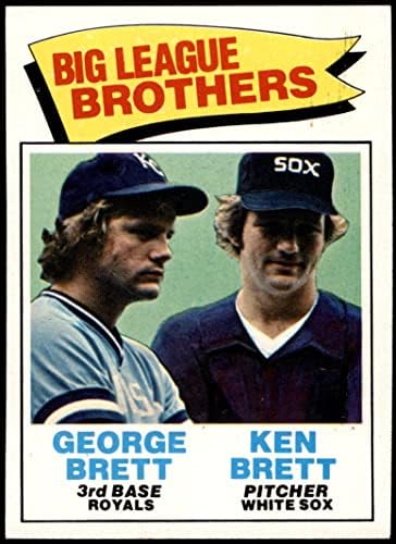 1977 Топпс 631 Браќата Биг лига Кен Брет/Georgeорџ Брет Канзас Сити Ројалс/Вајт Сокс екс/МТ Ројалс/Вајт Сокс