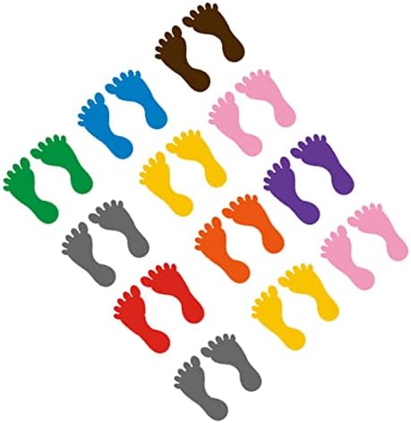 Solustre 12 парови налепници за стапала играчки за новороденчиња wallидни решенија wallидни налепници за деца стапала wallидна уметност стапало