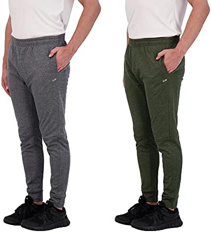 Unipro Mens Jogger Pants 2 Pack Tech Fleece Sweatpants Lightweight Running Pant за мажи