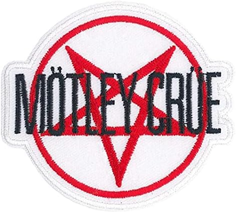 C&D Визионерско лого на логото на Motley Crue Star, бела, црвена, црна боја