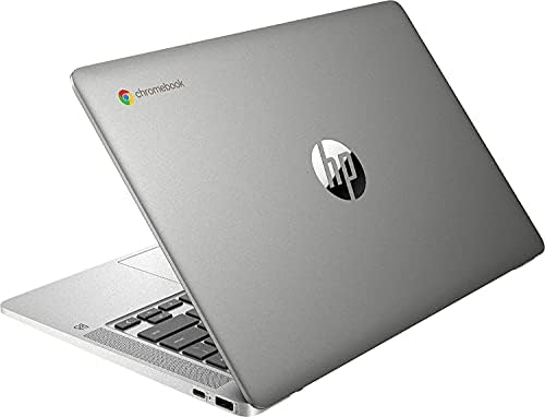 HP 2021 Chromebook 14 Инчен Лаптоп СО ЦЕЛОСЕН HD Дисплеј, Intel Celeron N4000 до 2,6 GHz, 4GB RAM МЕМОРИЈА, 32GB eMMC, WiFi,