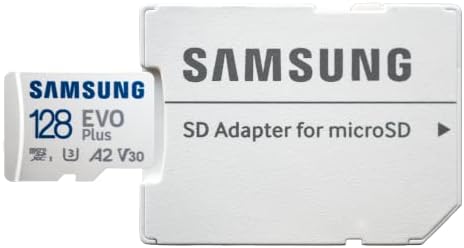 Samsung 128gb Микро SDXC ЕВО ПЛУС Мемориска Картичка Со Адаптер Работи Со Samsung Galaxy A52, A52 5G, A72 Телефонска Серија Пакет Со