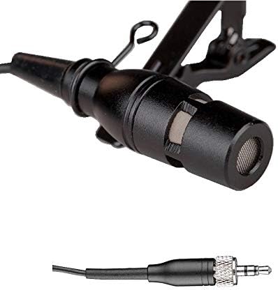 Микрофон на Икапок Лапел за Sennheiser G3 Lapel Mic Cardioid Microphone Tie Clip Black