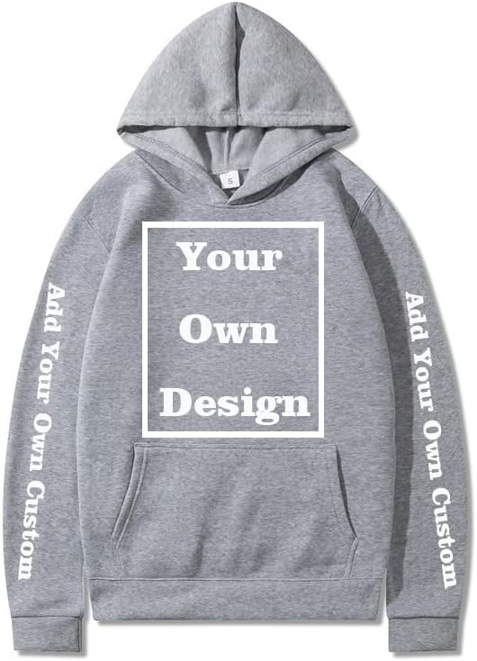 Ваша сопствена дизајнерска слика за текстуална слика обичај џемпер Унисекс DIY аниме печати дуксери лабава облека за лебална облека