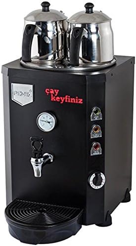 Црна боја 220V комерцијална опрема за кујна, производителот на топол чај пивара машина двоен чајник котел Урн плука перколатор