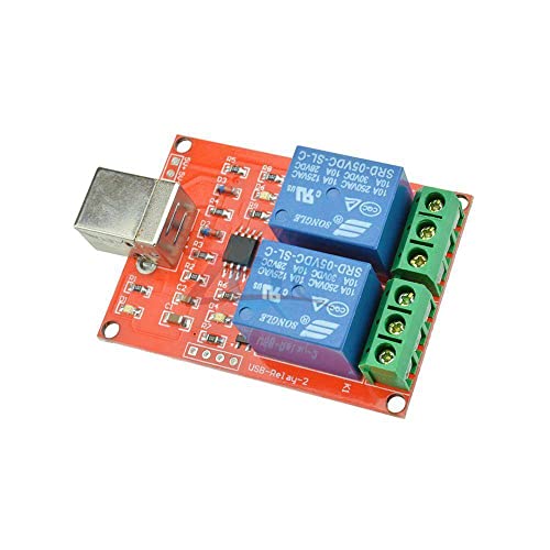Модул за контрола на модулот за релеј на два канали 5V USB контролен прекинувач/2 WATE 5V реле модул/прекинувач за контрола