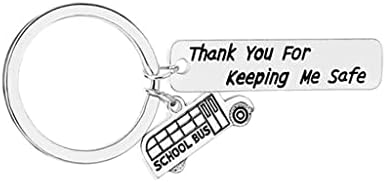 XJJZS Creative Ви благодарам што ми дозволивте безбедно да возам приврзоци за клучеви за клучеви на популарно училиште за возачи на автобуси