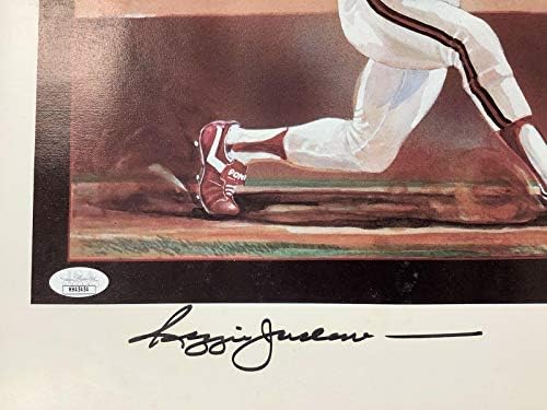 Реџи acksексон потпиша печатење 21x26 Автограм Бејзбол колаж NYујорк Hof JSA - Автограмирана MLB Art