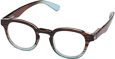 Очила за читање на очила на ICU - Асоло - Браун и Туркиз - +1,50