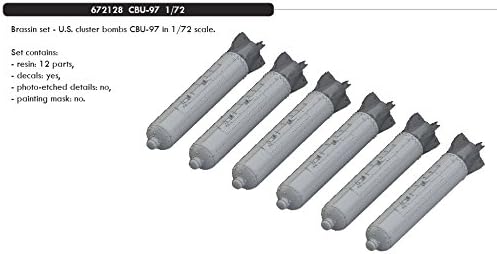 EDU672128 1:72 Eduard Brassin CBU-97 Cluster Bombet Set [Додаток за комплет за модели]