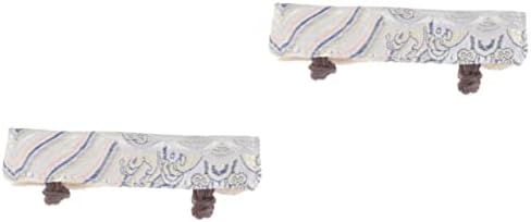 Алипис силиконски рерна митс 2 парчиња крпа BBQ покритие изолирана митна тава за перница бел ракав јапонски - силиконски кујнски