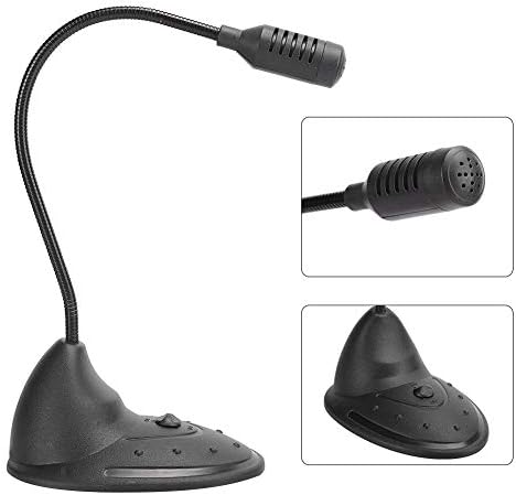 ZOPSC Black 3,5 mm приклучок за компјутерски микрофон омнидирекционална приклучок за приклучок за прилагодување на цевката за прилагодување на